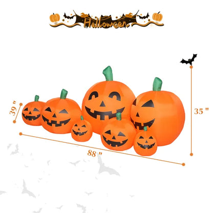 7 ft inflatable pumpkin Halloween decoration with LED lights