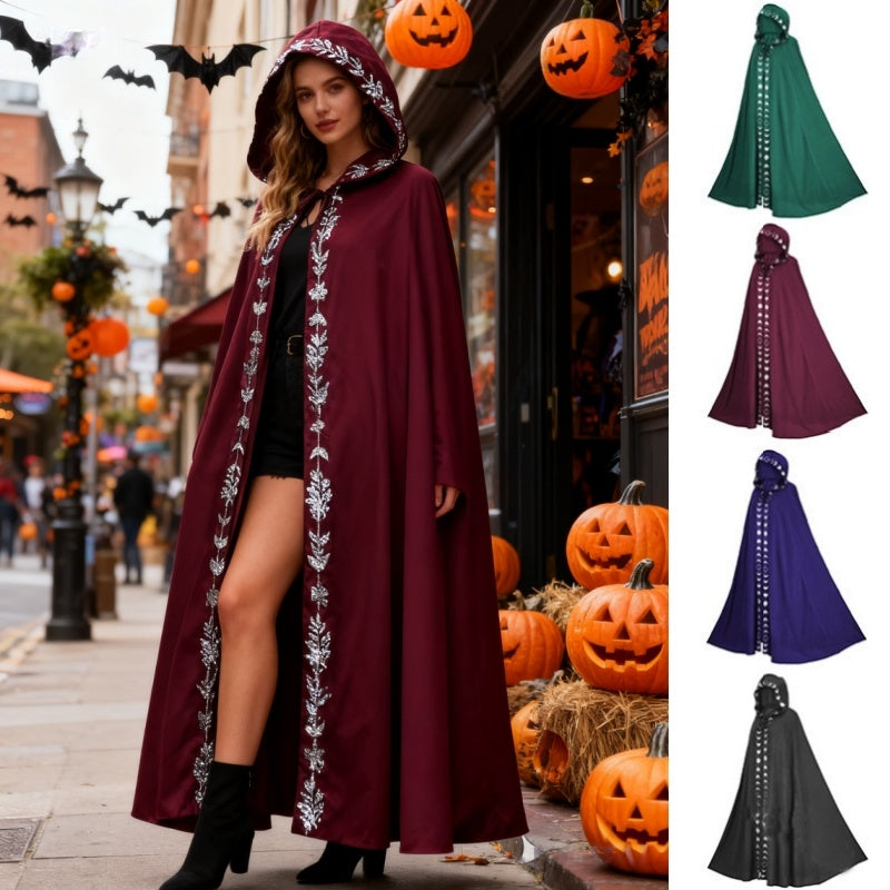 Medieval Renaissance hooded cloak Halloween cosplay costume