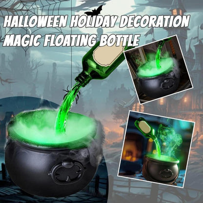 Halloween black wizard bowl with floating bottle and mist diffuser